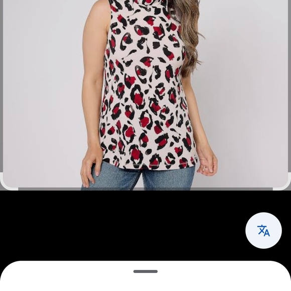 Susan Graver Black and White Sleeveless High Low Blouse - Picture 1 of 9